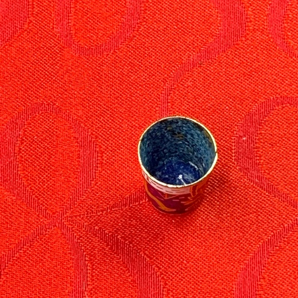 Enamel and porcelain metal thimble - Picture 4 of 4